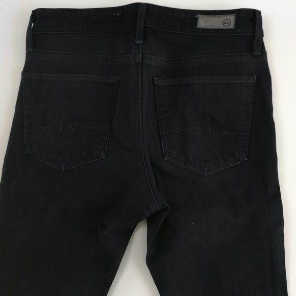 Ag Adriano Goldschmied Farrah High-Rise Skinny Black Jeans 26 - Picture 5 of 9